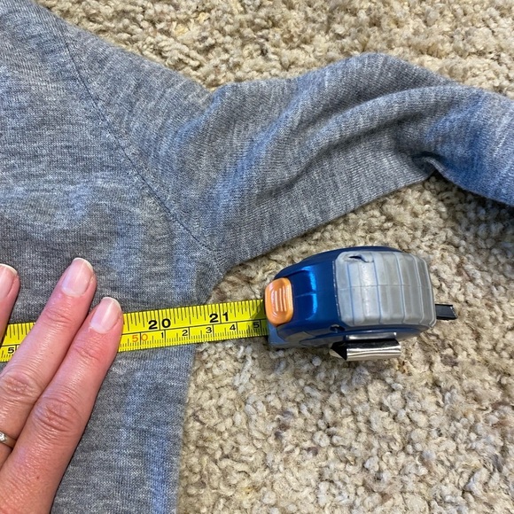 Theory Women’s Open Front Cardigan Featherweight Cashmere in Grey M Athleisure - Picture 5 of 7